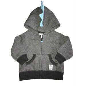Carters Zip Hoodie Dino Spikes 3 Months